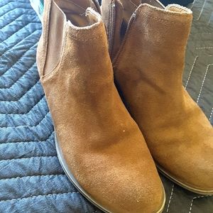 Kensie Brown Suede Ankle Boots